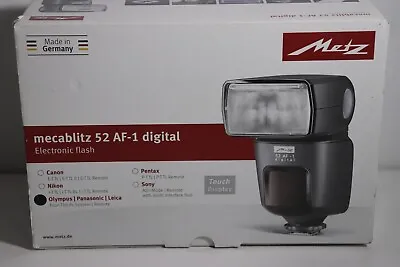Metz Mecablitz 52 AF-1 Digital Olympus / Panasonic / Leica New In Box • $119.95