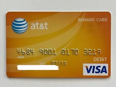 AT&T Visa Debit Card▪️Not A Credit Card▪️Collectors Only▪️Expired In 2010 • $15.99