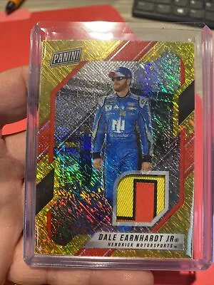 2022 Panini National 21 VIP Dale Jr Gold Pack Patch # 5/10 • $100