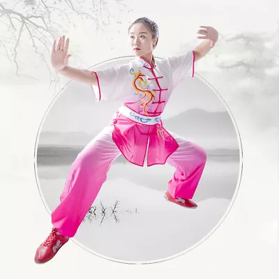 Professional Kung Fu Tai Chi Uniform Martial Arts Wushu Suit Sequins 130cm~185cm • $109.99