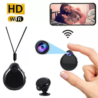 HD1080P Small Wearable Mini Camera 32G Video Voice Recorder Necklace Pendant Cam • £18.75