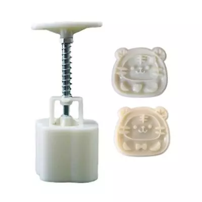 Plastic Material Mooncake Mold 50g Tiger Shaped Stamps Moon Cakes Moulds For DIY • $7.90