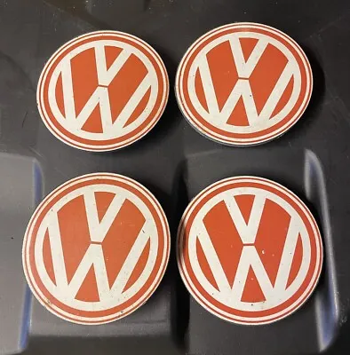 SET OF 4 VW BBS CENTRE CAPS 70mm RS RM E30 3 PRONG RZ 09 24 029 • $87.15