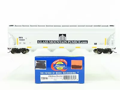 HO Athearn 72316 IFRX Glass Mountain Pumice 55' ACF 4-Bay Covered Hopper #153001 • $24.95