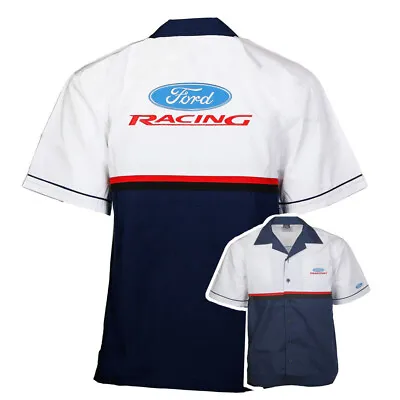 Ford Racing Button Up Mechanic Pit Shirt • $47.95