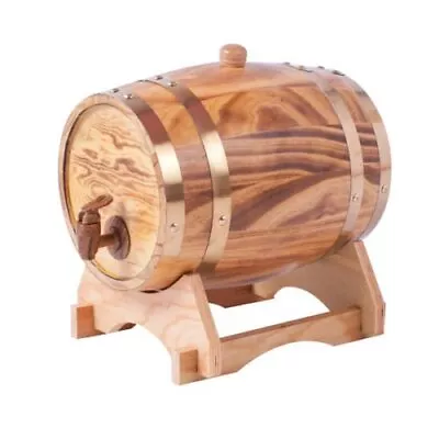 1.5L Oak Aging Barrels Whiskey Barrel Dispenser Home Wine Bucket Whiskey Barr... • $55.76