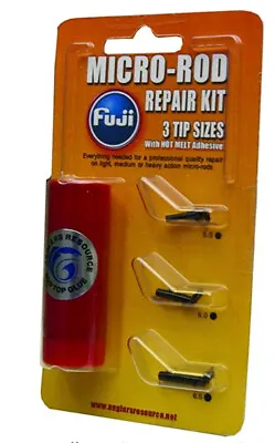 Fuji LBCMFRK4C Frosted Dark Gray Micro Fishing Rod Top Guide Repair Kit • $15.30