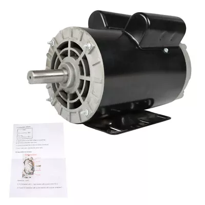 Electric Motor 7/8''Shaft 5HP Compressor Duty 230V 1Phase 3450RPM Frame-56HZ ODP • $210.08