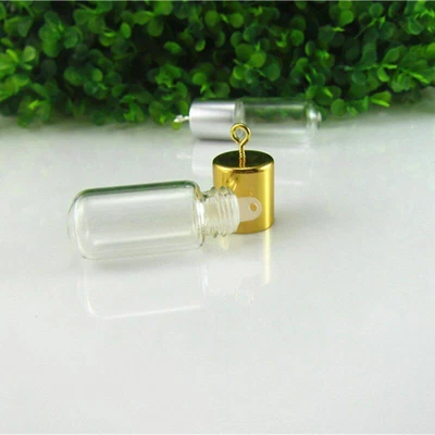 $9.99 • Buy Glass Bottle Pendant Necklace Perfume Small Jar Charm Women