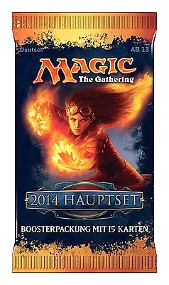 GERMAN Magic MTG 2014 Core Set M14 New Factory Sealed Booster Pack The Gathering • $12.99