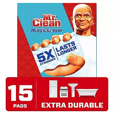 Mr. Clean 15 Pads Magic Eraser Extra Durable Scrubber Sponges • $14.99
