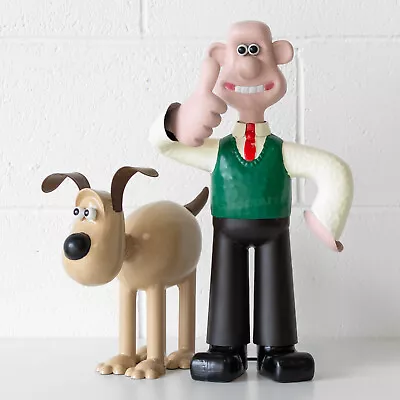 Set Of 2 Wallace & Gromit Figures Large Metal Garden Lawn Sculptures Ornaments • £85