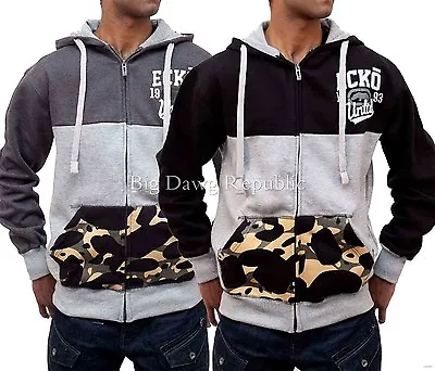 Ecko Men's Sportswear Zip Up Cotton Hoodie New Hip Hop Star Era G Stratford • $84.64