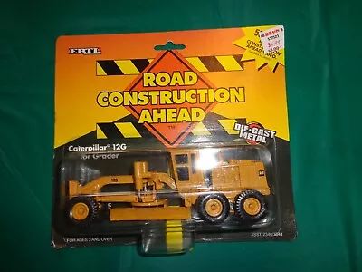 Ertl Road Construction Ahead Caterpillar 12G Motor Grader #1848 Die Cast NIP • $14.99