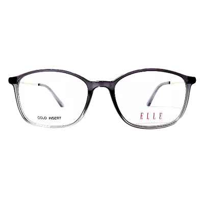 New ELLE Women's Eyeglasses EL13442 GR Gray Crystal Optical Frame 52-17-140 • $29.95