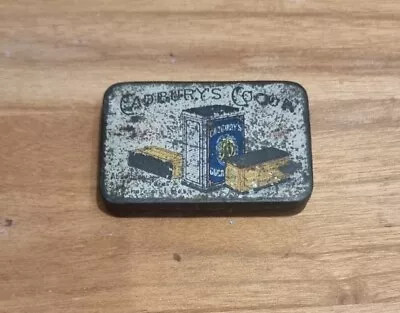 Cadburys Cocoa Sample Tin Vesta Case Antique Vintage Miniature Tin 6.5cm • £13.95