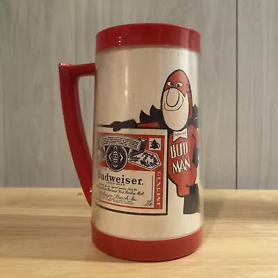 Vintage Budweiser Bud Man Beer Mug Stein Thermo-Serv Plastic USA • $6