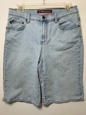 $9.07 • Buy Z. CAVARICCI Women's Size 8 Denim Bermuda Length Shorts, Vintage 80's-90's