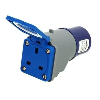 Caravan Mains Adapter Socket Electric Industrial Hook Up  Generator Boat 230V • £9.55