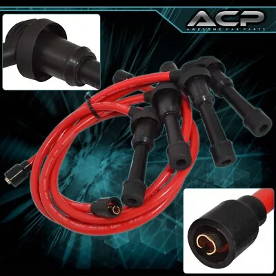 95-99 Eclipse Gs Rs 2.0L Non Turbo Jdm Ignition Spark Plug Wire Red Set • $20.99