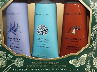 Crabtree & Evelyn Gardner's La Source Lavender Hand Therapy Cream Set 3x 100ml • £49