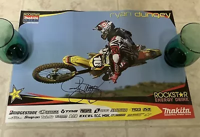 Ryan Dungey Signed Autographed Rookie Rockstar Makita Suzuki Factory Racing Mx • $75