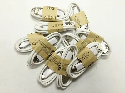 10-1000 Wholesale Lot White Micro USB Cable Charger Cord Samsung Galaxy S7 S6 S5 • $7.99