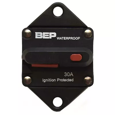 BEP Boat Circuit Breaker | Panel Mount 30A 42V DC Ignition Protected • $34.97