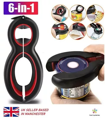 £6.99 • Buy Multi Opener 6 In 1 - Jar, Can, Bottle, Ring-Pull - Arthritis Kitchen Aid UK NEW