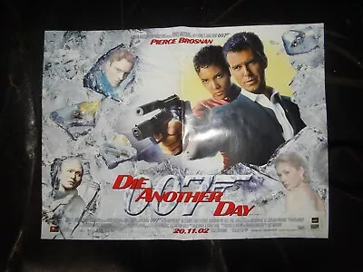 Die Another Day   Cinema Poster 2002  James Bond Pierce Brosnan • £2.99