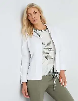 NONI B - Womens Short Cotton Jacket - White Summer Coat - Zip Front - Casual • $33.27