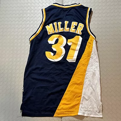 Reggie Miller Indiana Pacers #31 Adidas Dark Blue Jersey Size M / Medium • $69.95