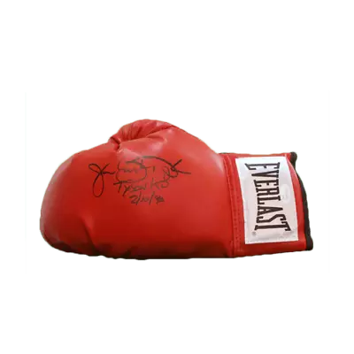 James  Buster  Douglas Autographed Red Boxing Glove (Mike Tyson K.O. 2-10-90 Ins • $57.95