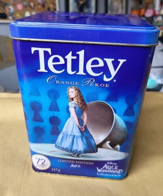 £4.99 • Buy RARE 2010 Limited Edition Tim Burton Alice In Wonderland Large Tetley Tea Tin