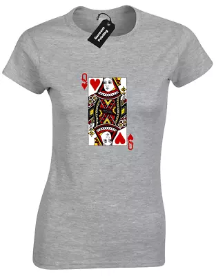 £7.99 • Buy Queen Of Hearts Ladies T-shirt Fashion Kylie Top