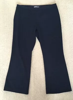 Ladies M&S Woman Navy Trousers Size 16S (short Length) • £3.95