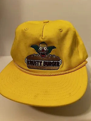 VANS Simpsons Rare KRUSTY THE CLOWN KRUSTY BURGER Hat!  Vintage • $66