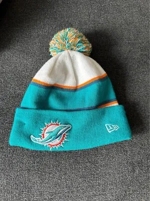 Miami Dolphins Hat Toque Beanie Blue NFL Football Accessory Sports Outdoor USA • $14.50