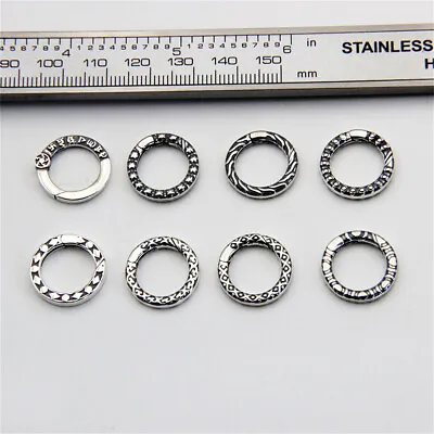 S925 Sterling Silver Ring Clasp Buckle For DIY Jewelry Making Necklace Bracelet • $5.59