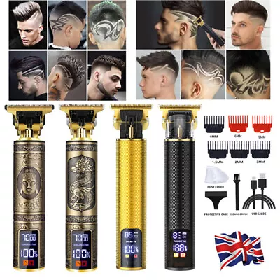 Professional Mens Hair Clippers Cordless Beard Trimmers Machine Electric Shaver • £6.99