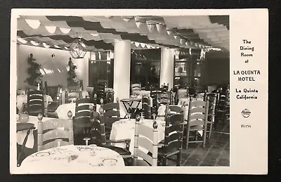 Rppc La Quinta Hotel Dining Room Frasher’s Palm Springs CA Vintage Postcard I69 • $10