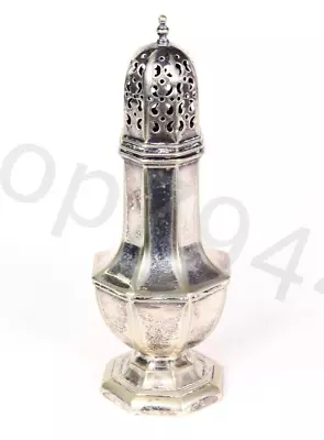 Vintage SILVER Sugar Salt Pepper Shaker 8 Sided EPNS J2935 7.25  X 2.5  Gift • $58.08