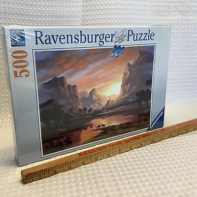 Sealed New RAVENSBURGER TRANQUIL SUNSET  500 Pc. Jigsaw PUZZLE Soft Click Tech • $12.95