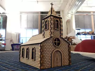 Medieval Village Set - Village Church - MDF Laser Cut 28mm Kits • $35
