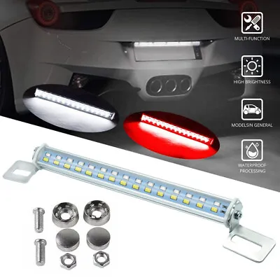 Universal License Plate LED Back Up Tail Light For Car SUV Truck 6000K White+Red • $8.99
