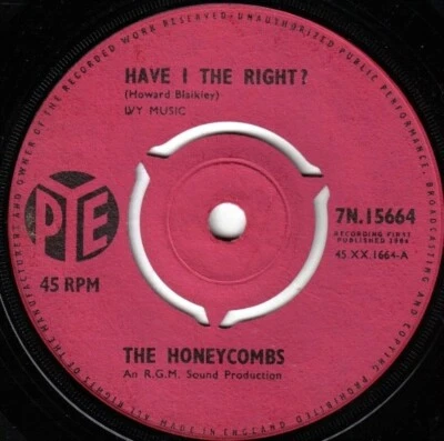 The Honeycombs – Have I The Right? - VINYL RECORD  ( SY-5 ) • £4.25