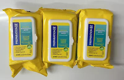 Preparation H Medicated Hemorrhoidal 60 Wipes 3 Pack • $17.99