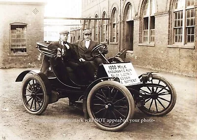 Thomas Edison Electric Car PHOTO Bailey Electric Car Edison Battery Powered 1910 • $5.68