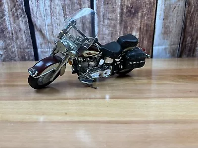 Harley Davidson Heritage Softail Classic Motorcycle Franklin Mint 1:10 *DAMAGED* • $25