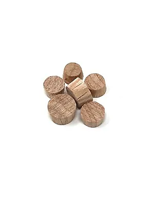 8mm - 16mm Oak Endgrain Solid Wood Plug Concealing Tapered Oak • £6.19